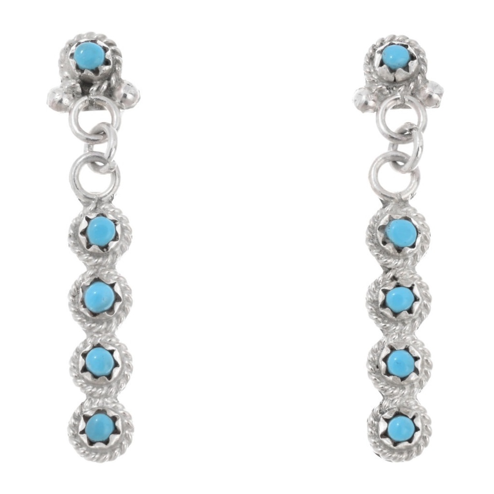 Turquoise Sterling Silver Dangle Earrings